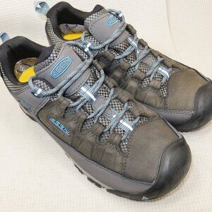 KEEN Targhee III 1023038 Waterproof Low Hiking Shoe Magnet/Smoke Blue Women Sz 9